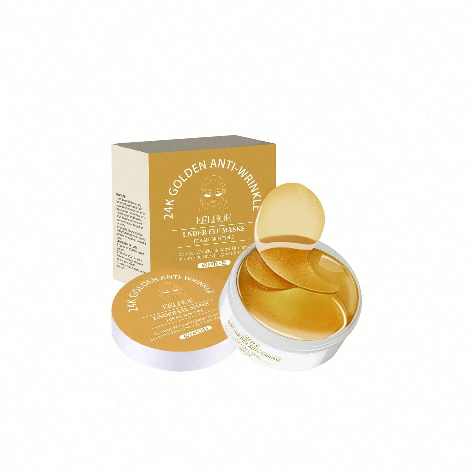 Luxury Gold Skincare - Máscara para Olhos em Ouro 24K,