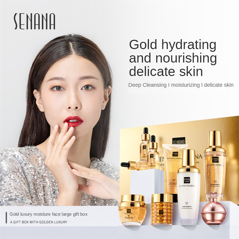 Conjunto de cuidados com a pel - Luxury Gold Skincare avaliação e preço