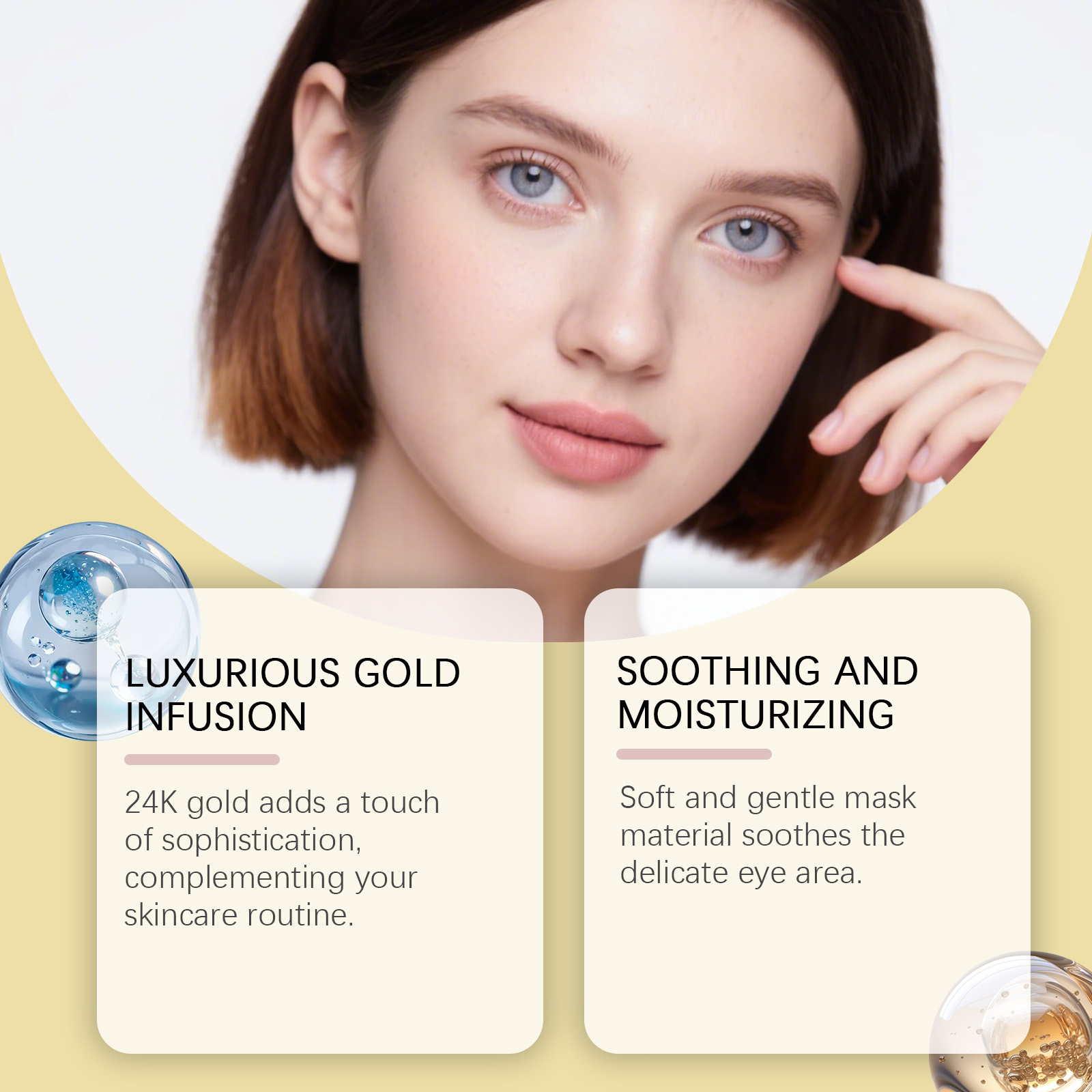 Máscara para Olhos Hidratante  - Luxury Gold Skincare avaliação e preço