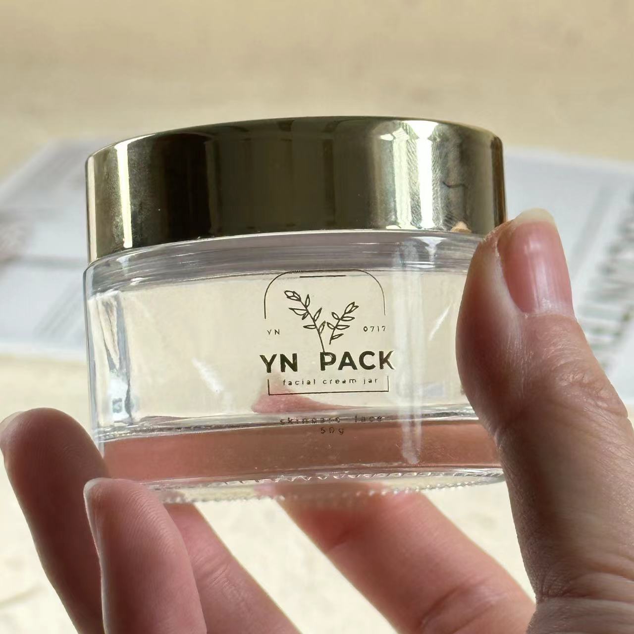 Frasco de vidro de luxo atacad - Luxury Gold Skincare avaliação e preço