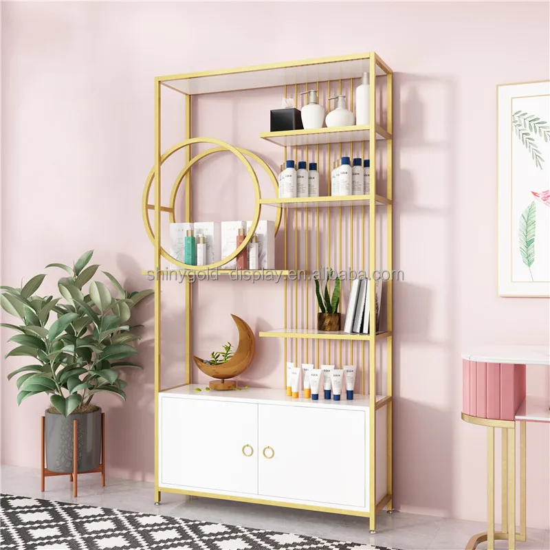 Expositor de luxo com LED para - Luxury Gold Skincare avaliação e preço