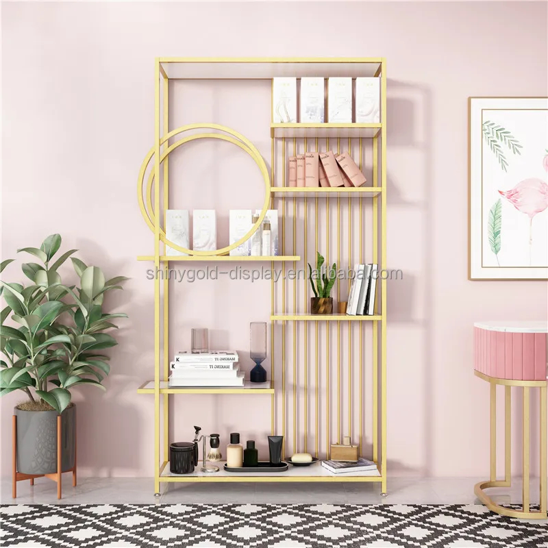Expositor de luxo com LED para - Luxury Gold Skincare avaliação e preço