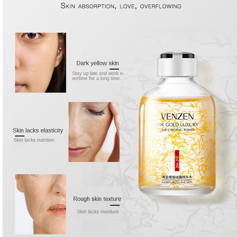 Linha luxuosa ouro 24K Toner d - Luxury Gold Skincare avaliação e preço
