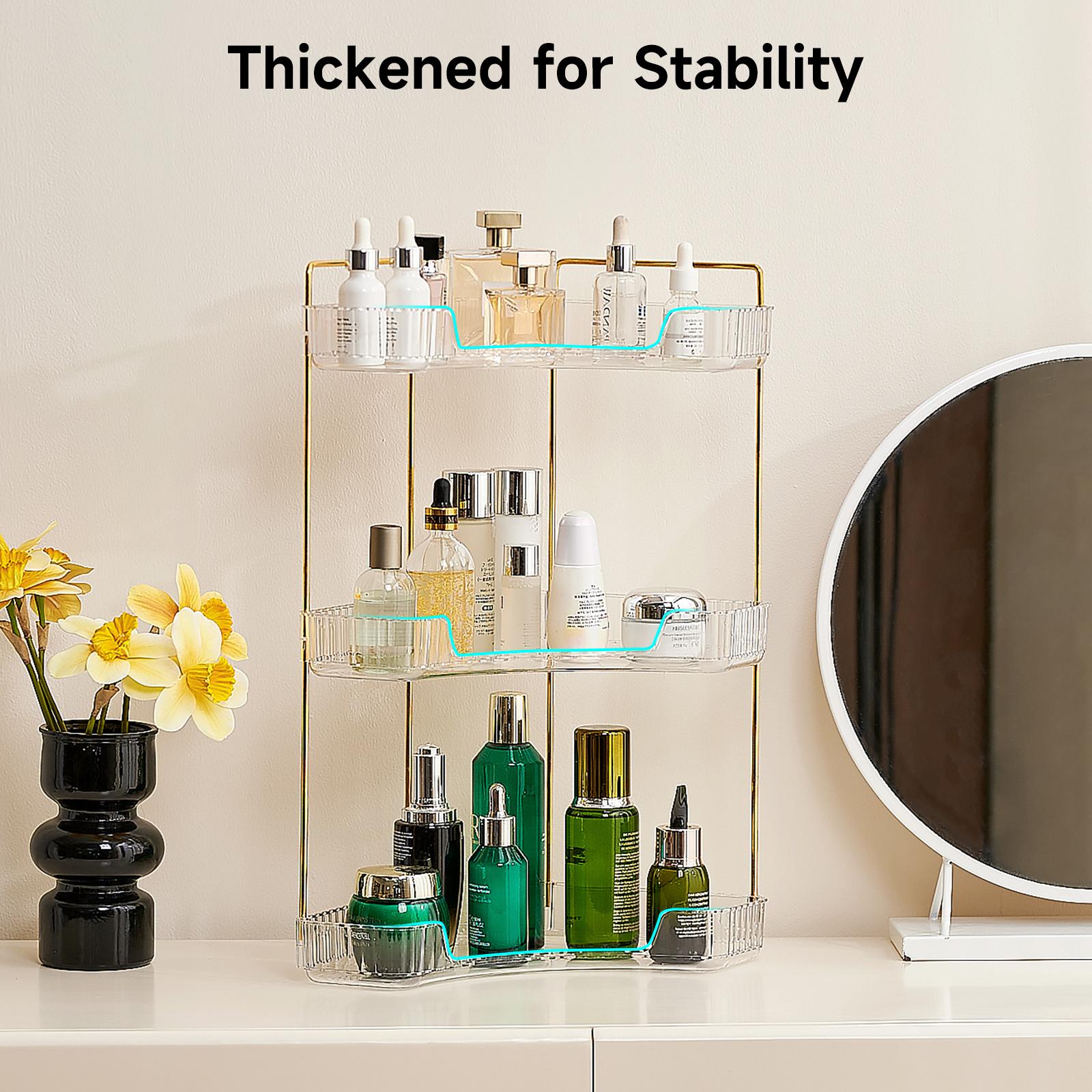 Organizador de Banheiro Transp - Luxury Gold Skincare avaliação e preço