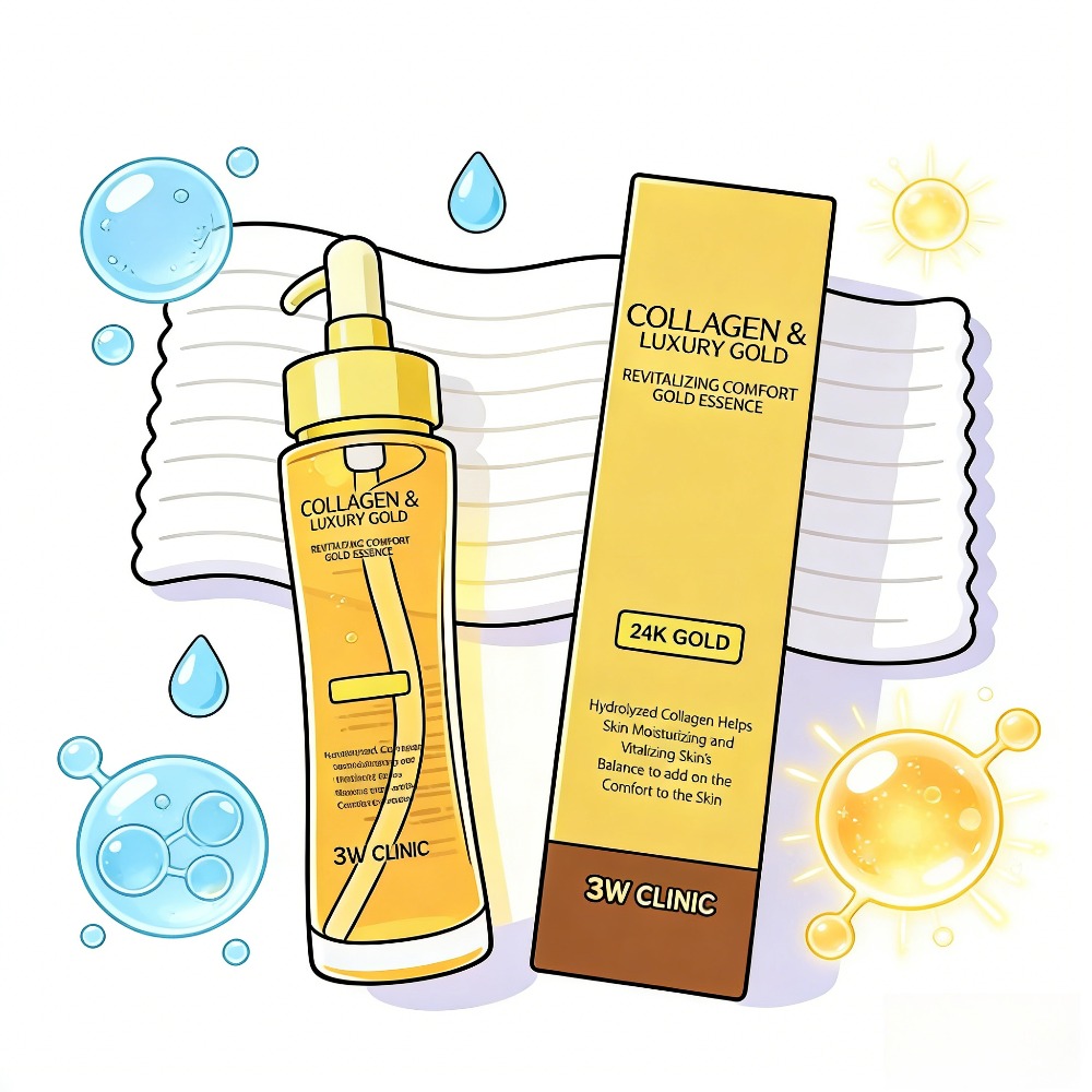 3WCLINIC Colágeno & Essência d - Luxury Gold Skincare avaliação e preço